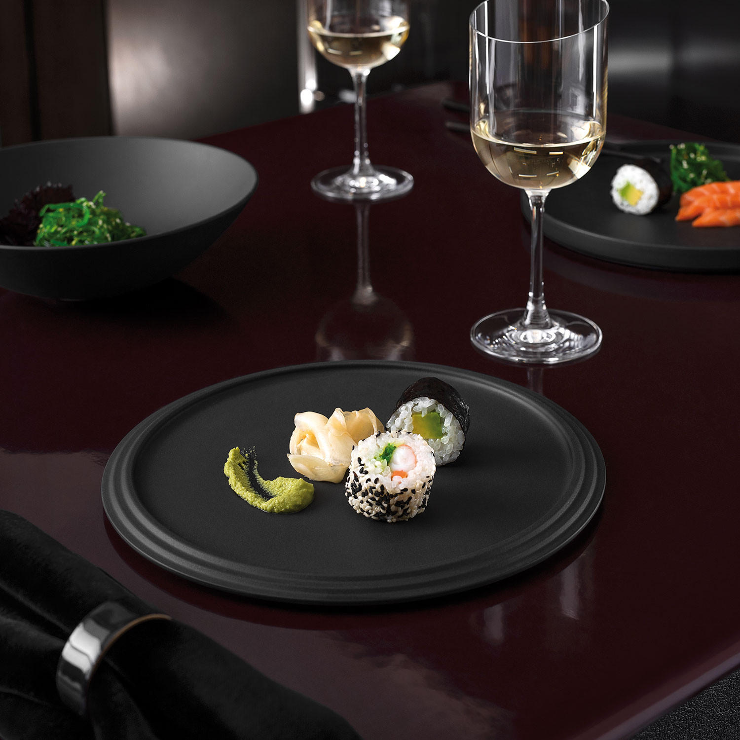 GESCHIRRSET La Boule - Schwarz - 7-teilig - Schwarz, Keramik (2/24/24cm) - Villeroy & Boch