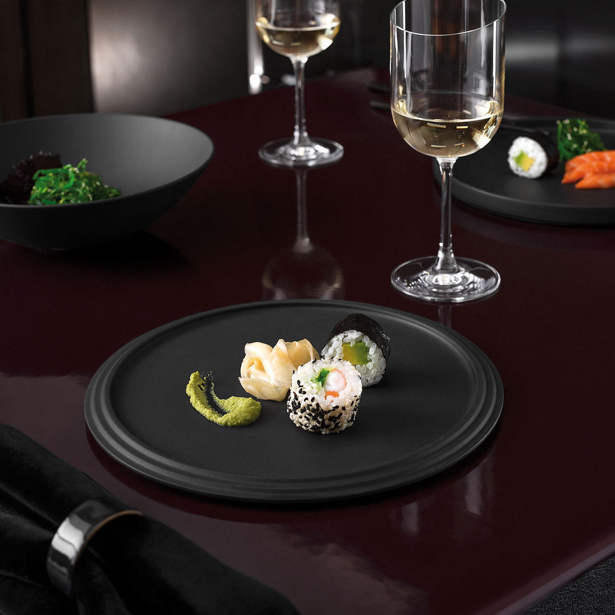 GESCHIRRSET La Boule - Schwarz - 7-teilig - Schwarz, Keramik (2/24/24cm) - Villeroy & Boch