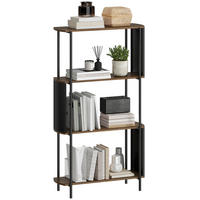 STANDREGAL DE-09391 4-stufig mit geschwungenem Design Braun - Braun, Metall (30/141/80cm) - ComfortXL