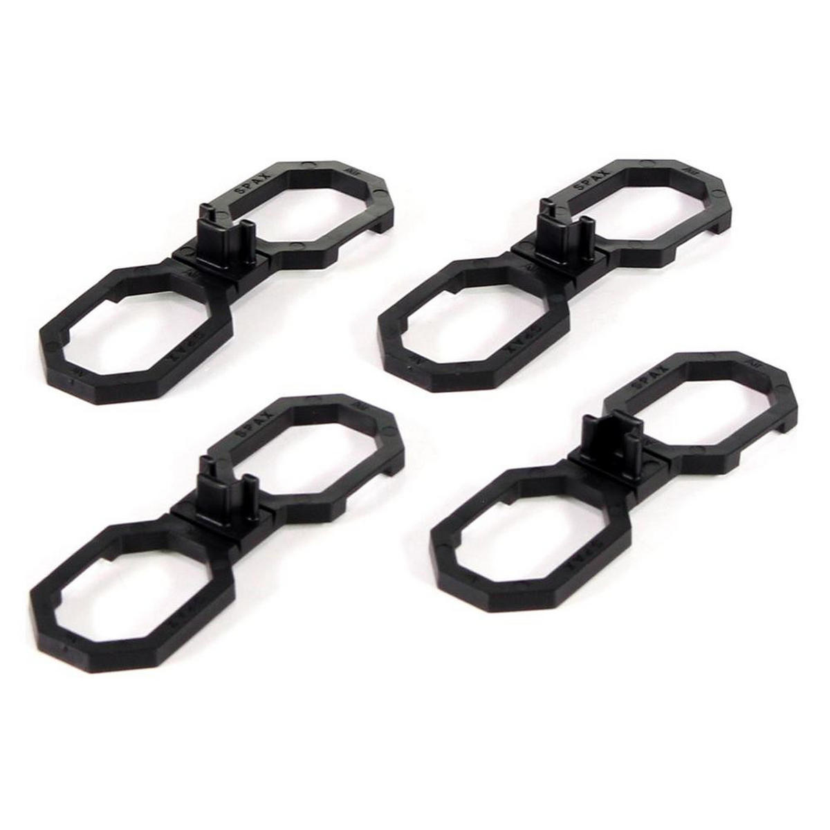 SPAX Terasse Air Abstandshalter 6,5 mm Belüftung für Holzdielen Terasse 40 Stück in Henkelbox ( 5009422564009 ) - Multicolor, Holz (28/11.5/16cm) - SPAX