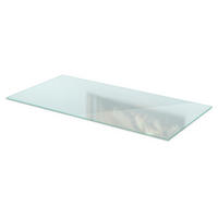 SKLENĚNÁ PODLOŽKA pod kamna 100x50 cm – mléčné sklo - průhledná, sklo (100/60/0.4cm) - TULUP