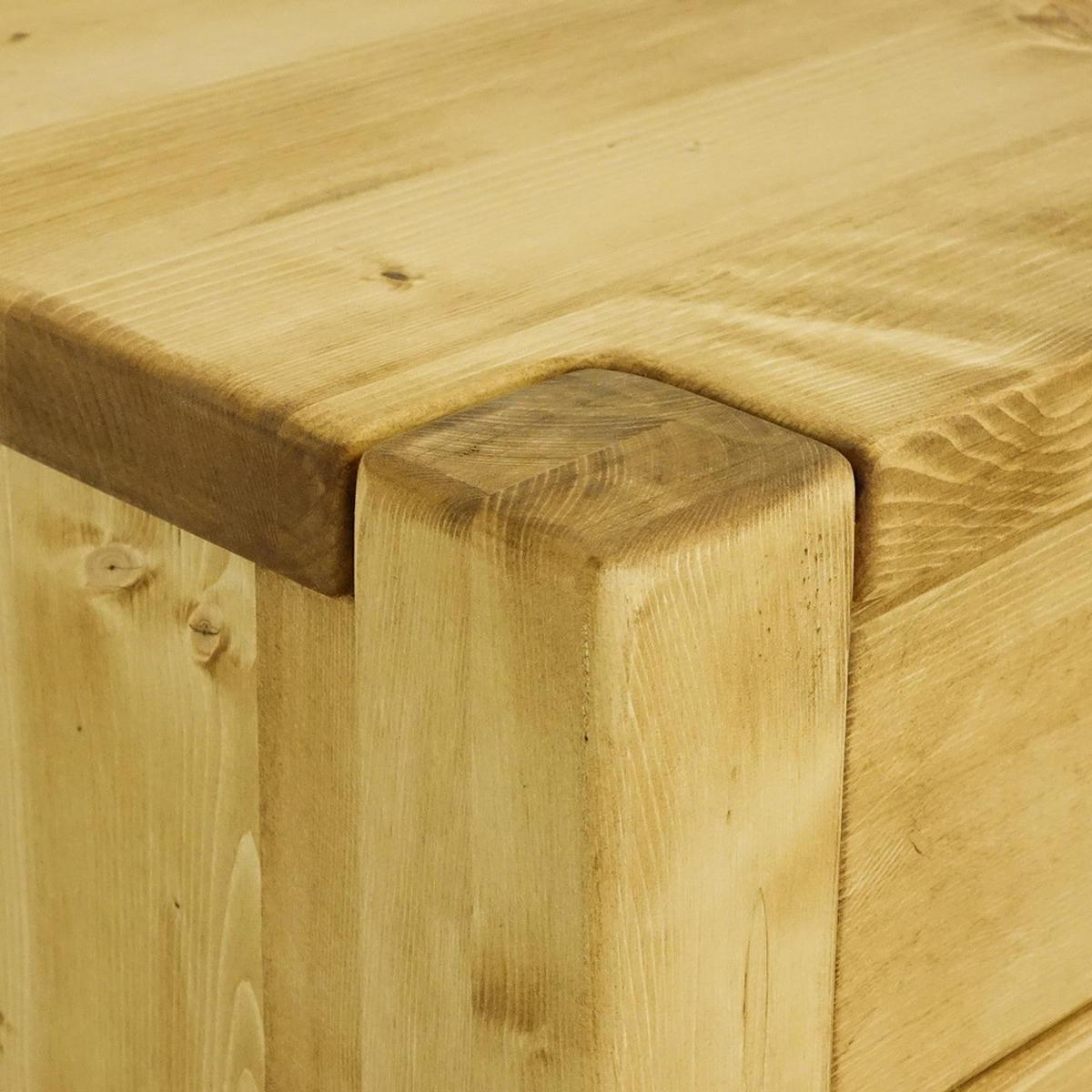 KOMMODE aus Massivholz SARA - Honig, Holz (100/90/48cm) - Seart