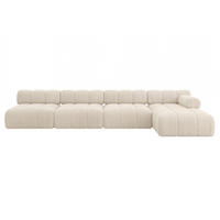 ECKSOFA modulares Sofa Razon-L3 - 380x160x70 cm Beige Cord - Beige, Holzwerkstoff/Textil (380/160cm) - ALTDECOR