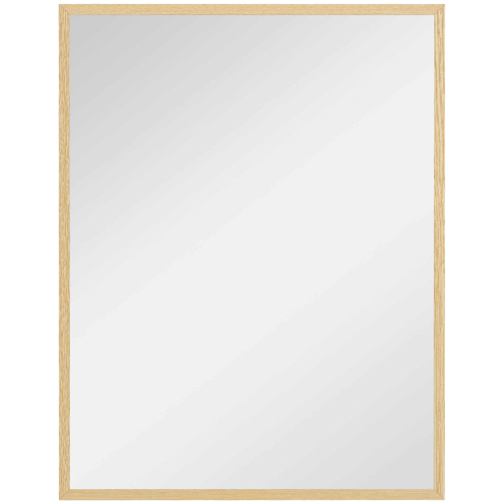 WANDSPIEGEL DE-14263 rechteckig 90x70 cm Natur - Naturfarben, Glas (70/90/2cm) - ComfortXL