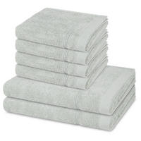 FROTTIERSET Rubin 6-teilig - Hellgrün, Textil (50/100cm) - Ross