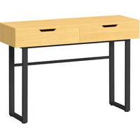 KONZOLNI stol 110/35/76,5 cm boja prirodnog drva od drva i metala s 2 ladice - prirodne boje, drvo (110/35/76.5cm) - OKWISH