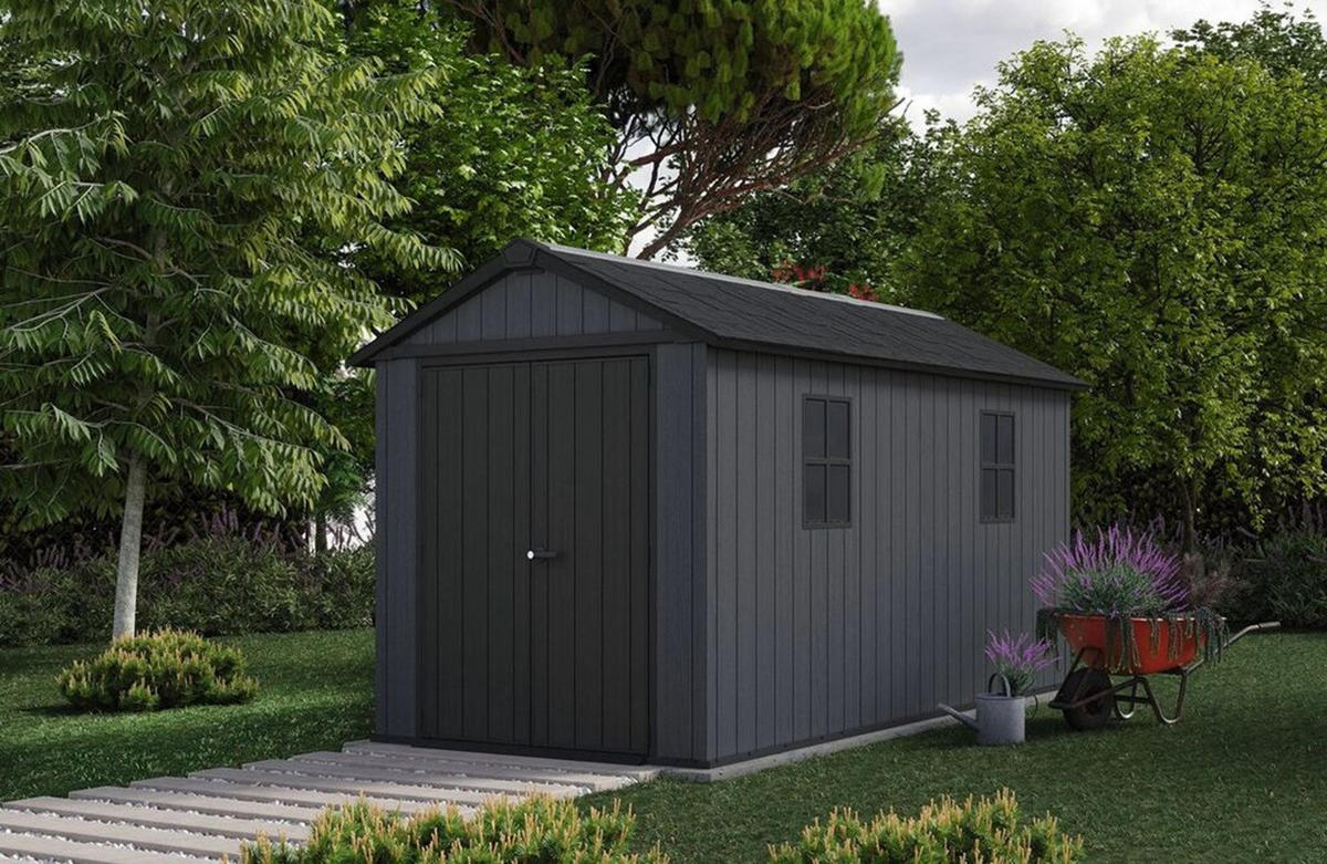 GARTENHAUS Newton - Grau, Kunststoff (230/246/413cm) - Keter