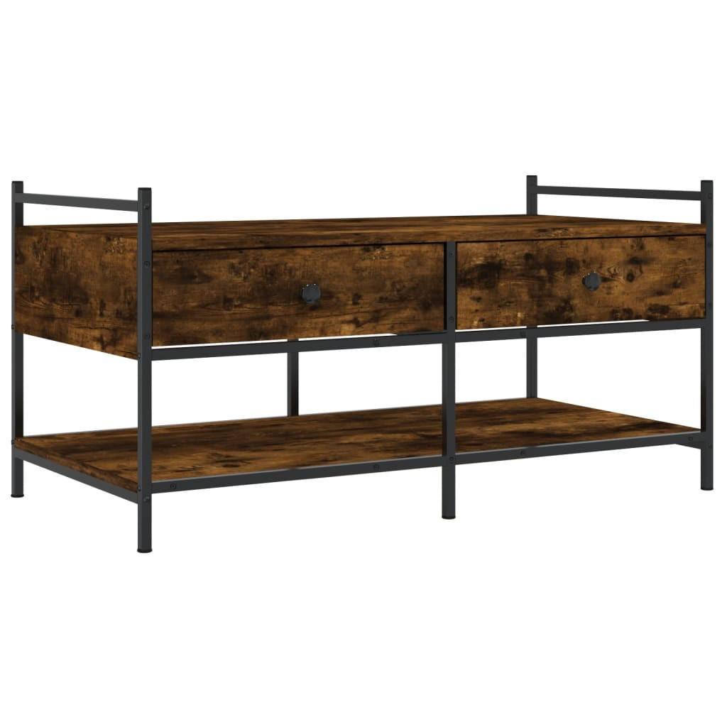 COUCHTISCH Räuchereiche 99x50x50 cm Holzwerkstoff - Braun, Holzwerkstoff (50/99/50cm) - furnicato