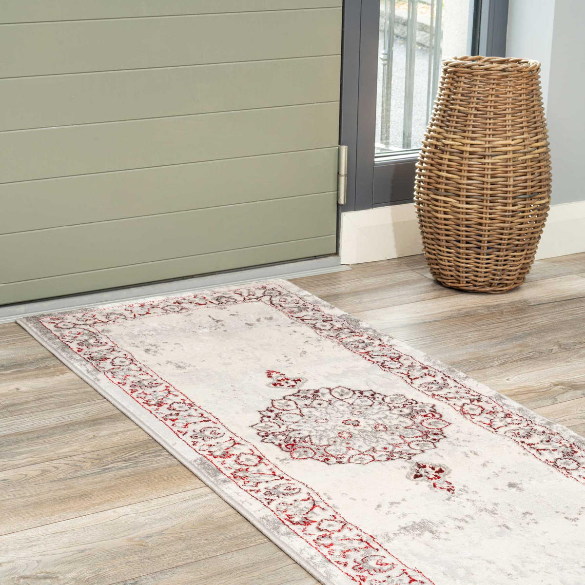 WEBTEPPICH Victoria Rot - Rot, Textil (160/230cm) - Kukoon Rugs