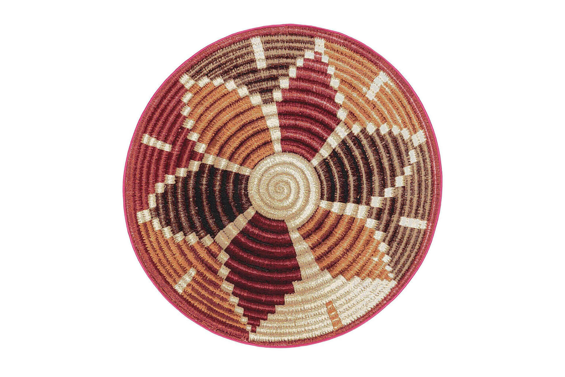 OUTDOORTEPPICH Kenya Multicolor ø 160 cm rund - Multicolor, Kunststoff/Textil (160/1cm) - KUNSTLOFT