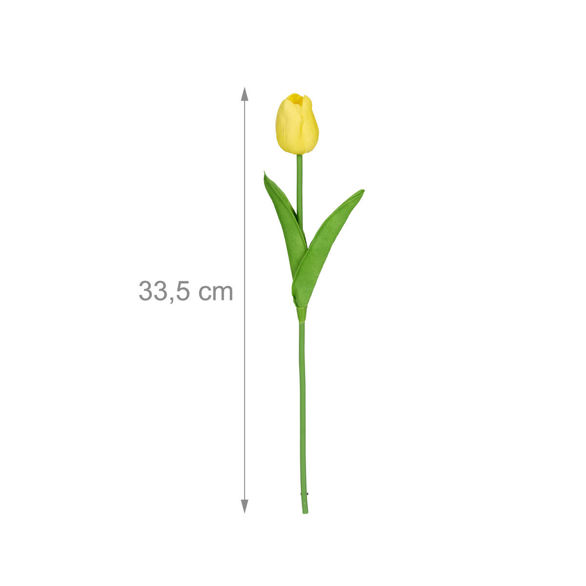 24XKUNSTTULPE - Multicolor/Grün, Kunststoff (33.5cm) - Relaxdays