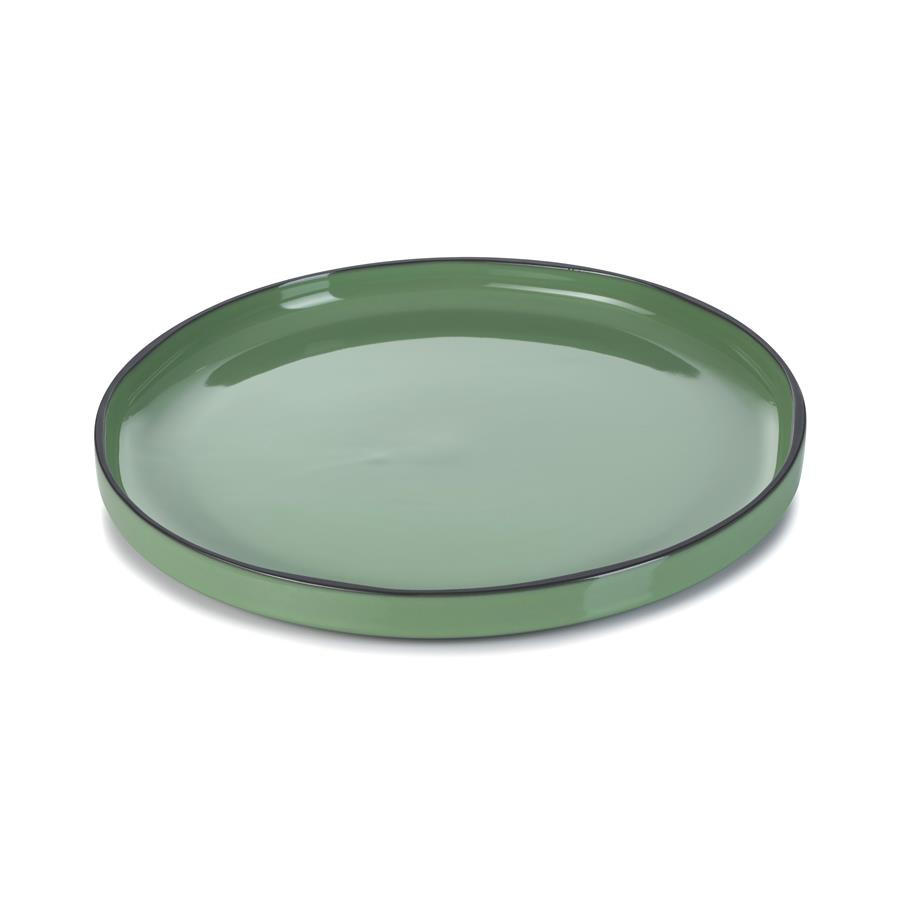 TELLER FLACH CARACTERE 28 cm Minze - Mintgrün, Keramik (28cm) - Revol Porcelaine France