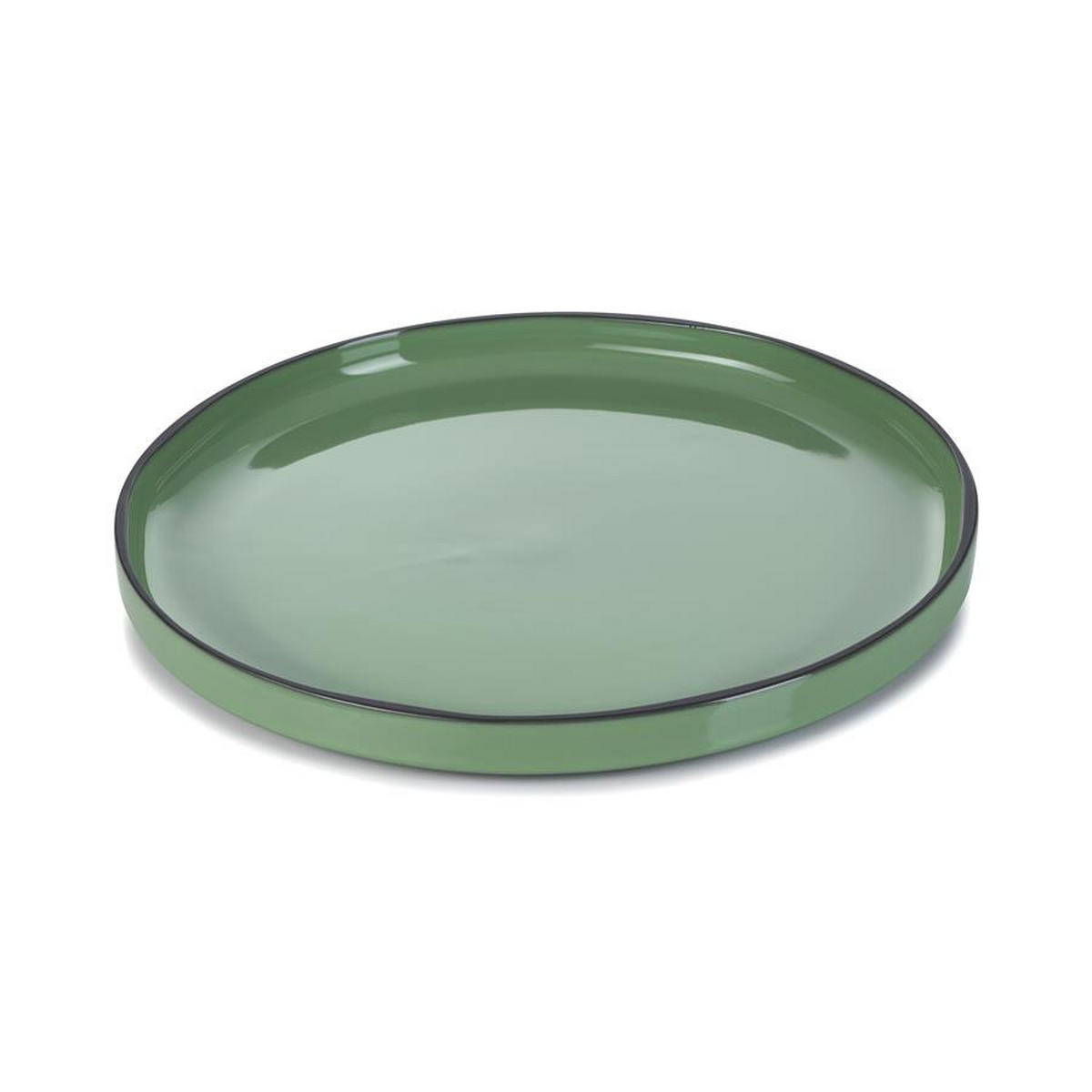 TELLER FLACH CARACTERE 28 cm Minze - Mintgrün, Keramik (28cm) - Revol Porcelaine France