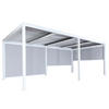 ALU PERGOLA MIT SEITENWAND Weiß - Weiß, Metall (590/224/306cm) - MCW