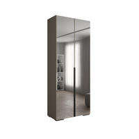 DREHTÜRENSCHRANK 236.7/100/47 2-türig - Kaschmir/Schwarz, Holz/Metall (100/236.7/47cm) - Abiks Möbel
