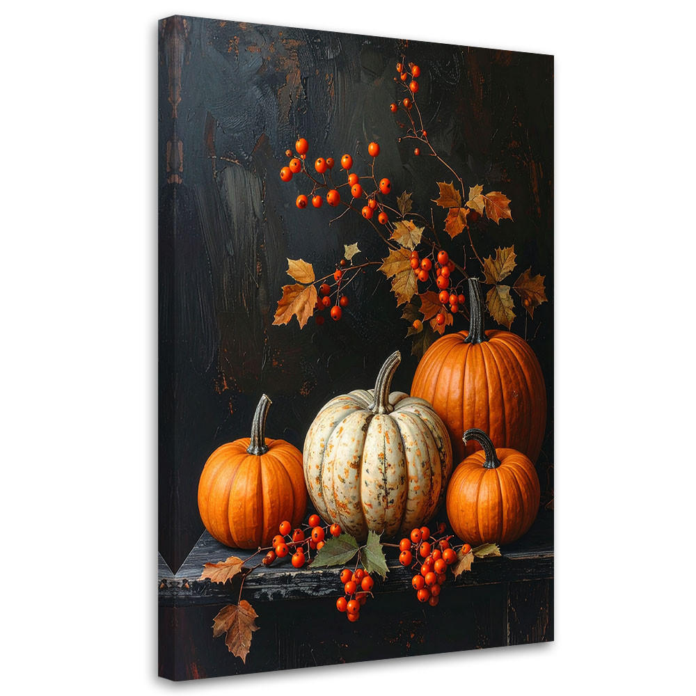 Feeby Leinwandbild Orange 60x90 cm