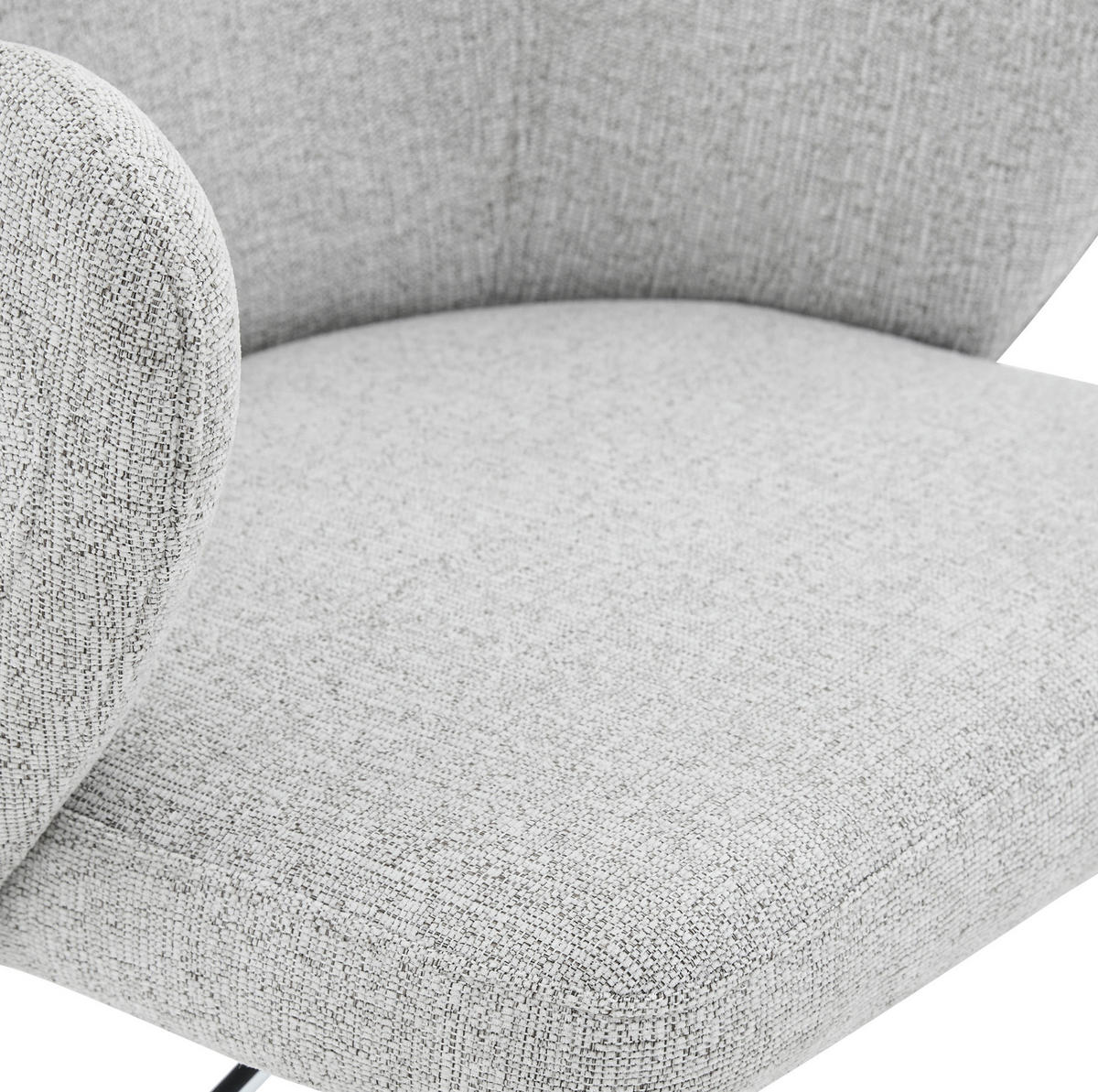 BARHOCKER 2er-Set hellgrau höhenverstellbar und 360° drehbar - Hellgrau, Textil (37.6/118/45cm) - MIVRAY
