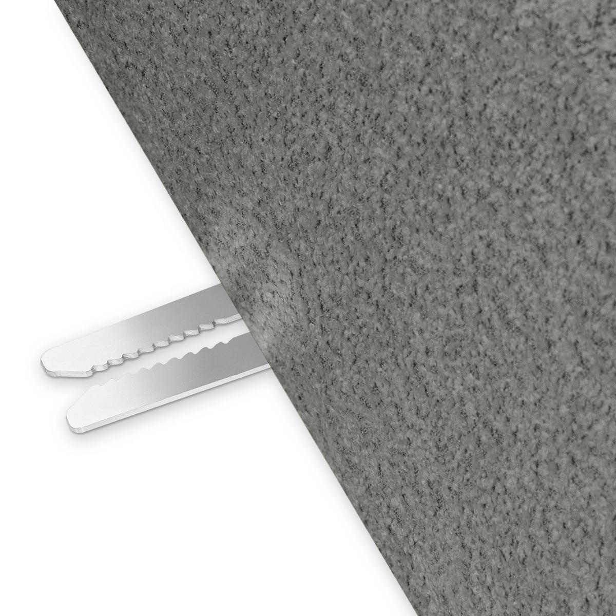 3-SITZER SOFA BUFFO, Stahlgrau - Grau, Holz/Holzwerkstoff (290/73/96cm) - KONSIMO®