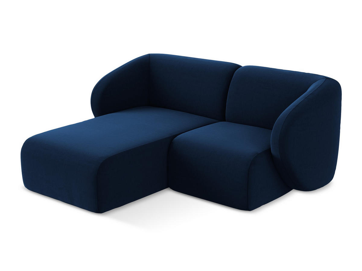 ECKSOFA Chenille Stoff Grau - Schwarz/Grau, Holzwerkstoff/Kunststoff (251/251cm) - Makamii