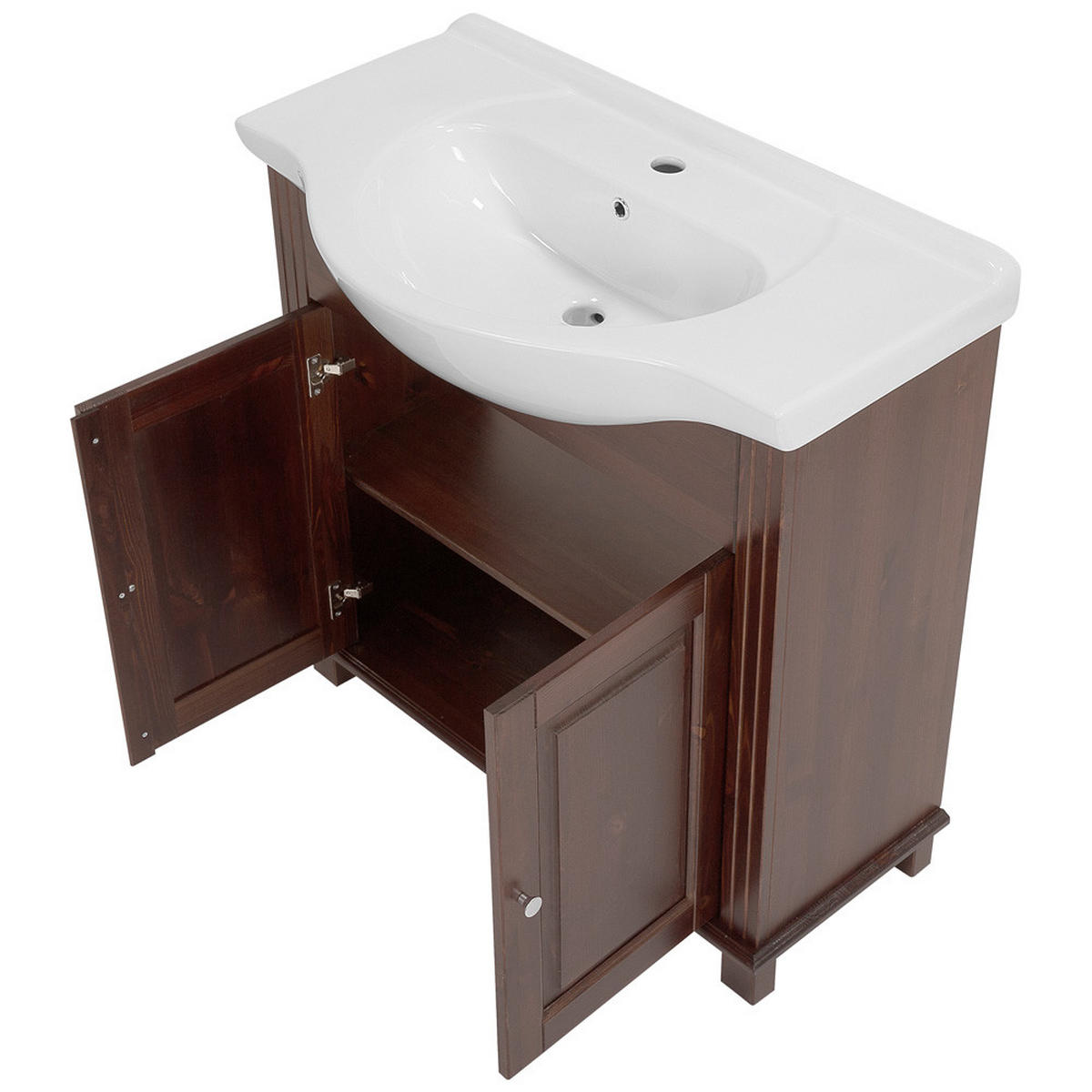 WASCHTISCH Aveiro-56 - Braun, Holz (85/83/49cm) - Lomado
