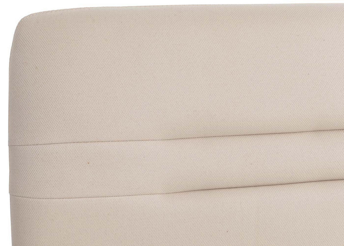 SITZBANK Cremeweiß, Silber - Beige/Silberfarben, Textil (180/90/59cm) - MCW
