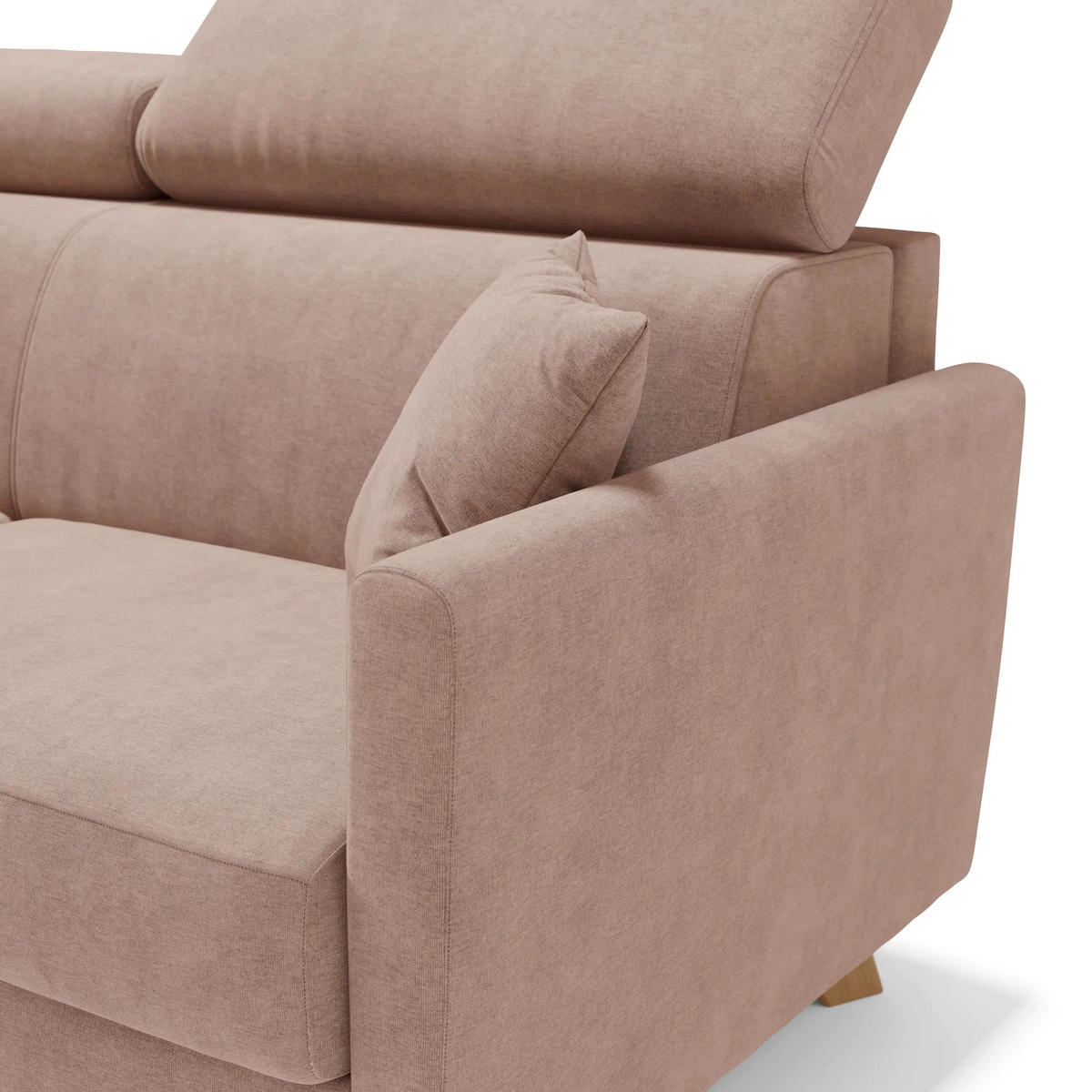 SCHLAFSOFA Francy - Rosa, Metall (160/92/97cm) - Divani.store