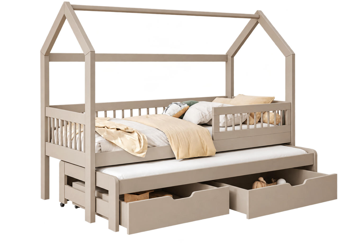 XXXLutz Kinderbett Beige 80x180 cm