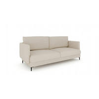 SOFA Helmer 3-sitzer In Stoff Vibe - Creme, Holzwerkstoff/Textil (226/95/95cm) - Fun Möbel