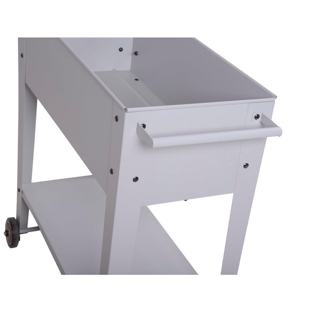 Thumbnail - Deluke Hochbeet, Hellgrau, Metall, 35x80x75 cm, Gartenzubehör, Hochbeete