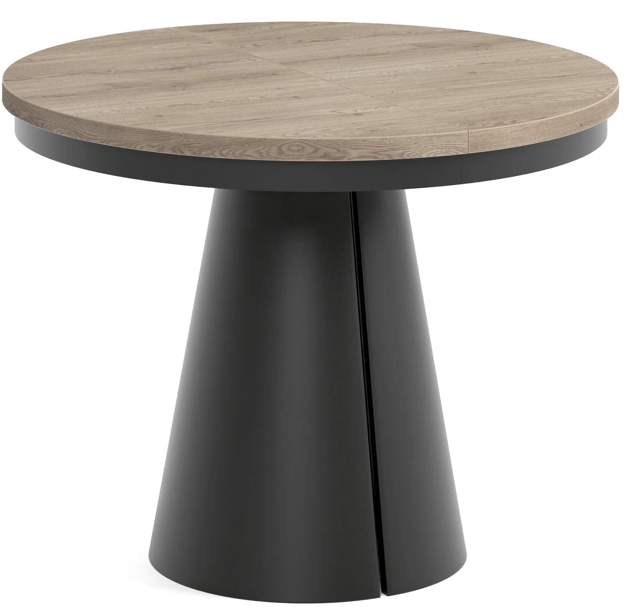 TISCH Schwarz ALMA Ausziehbar 100/176 cm - Eichefarben/Schwarz, Holzwerkstoff (2/100/76cm) - Sepro Meble