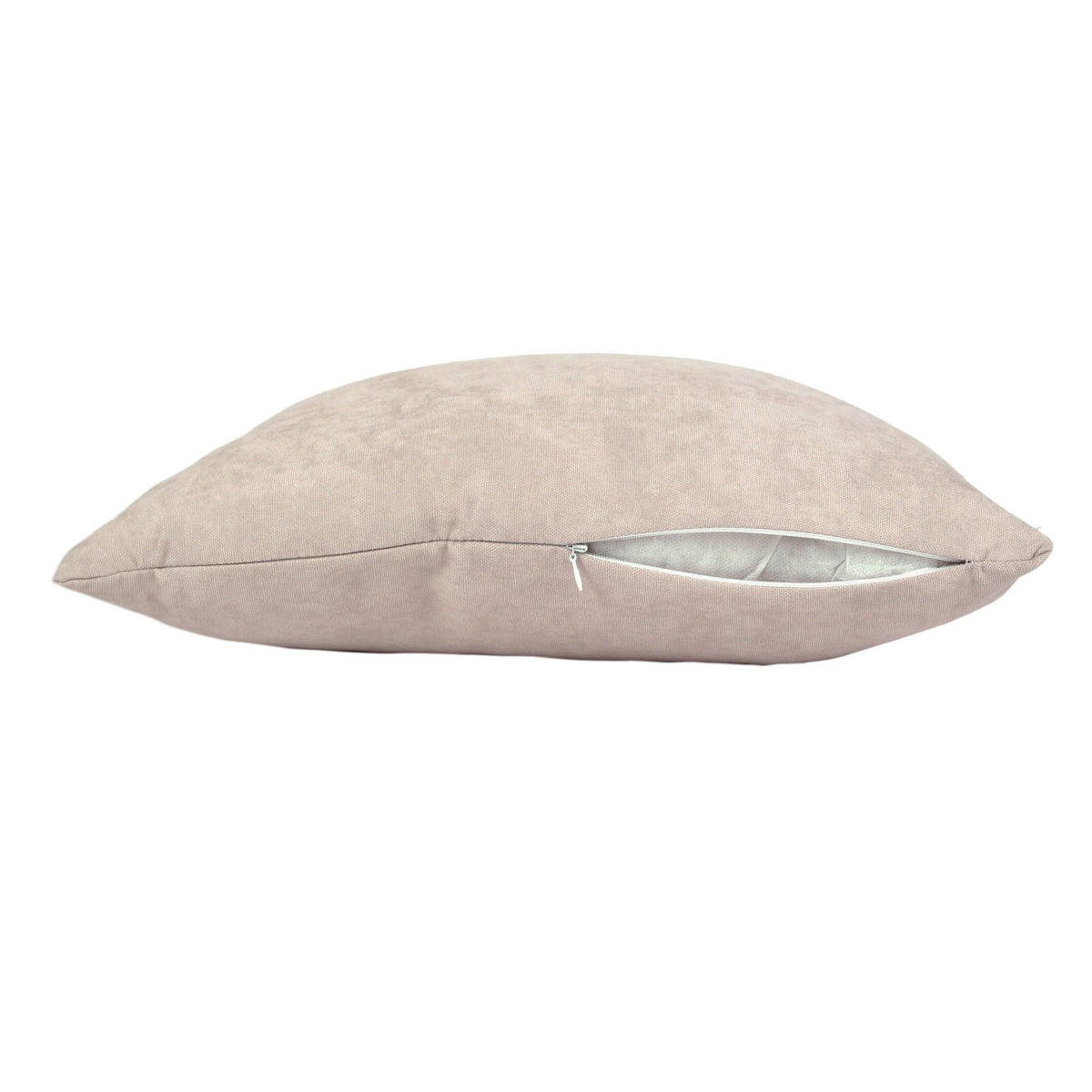 DEKORAČNÝ vankúš Uni svetlosivý 45 × 45 cm s výplňou - sivá, textil (45/45cm) - Deco-Raum