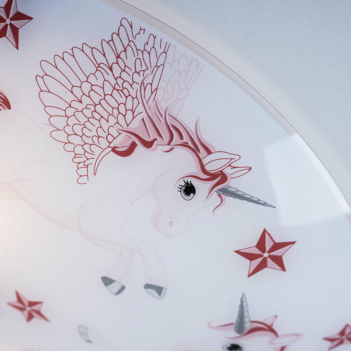 LED DECKENLEUCHTE Natalie Metall Rosa - Rosa, Glas (30/30/8.5cm) - Globo Lighting