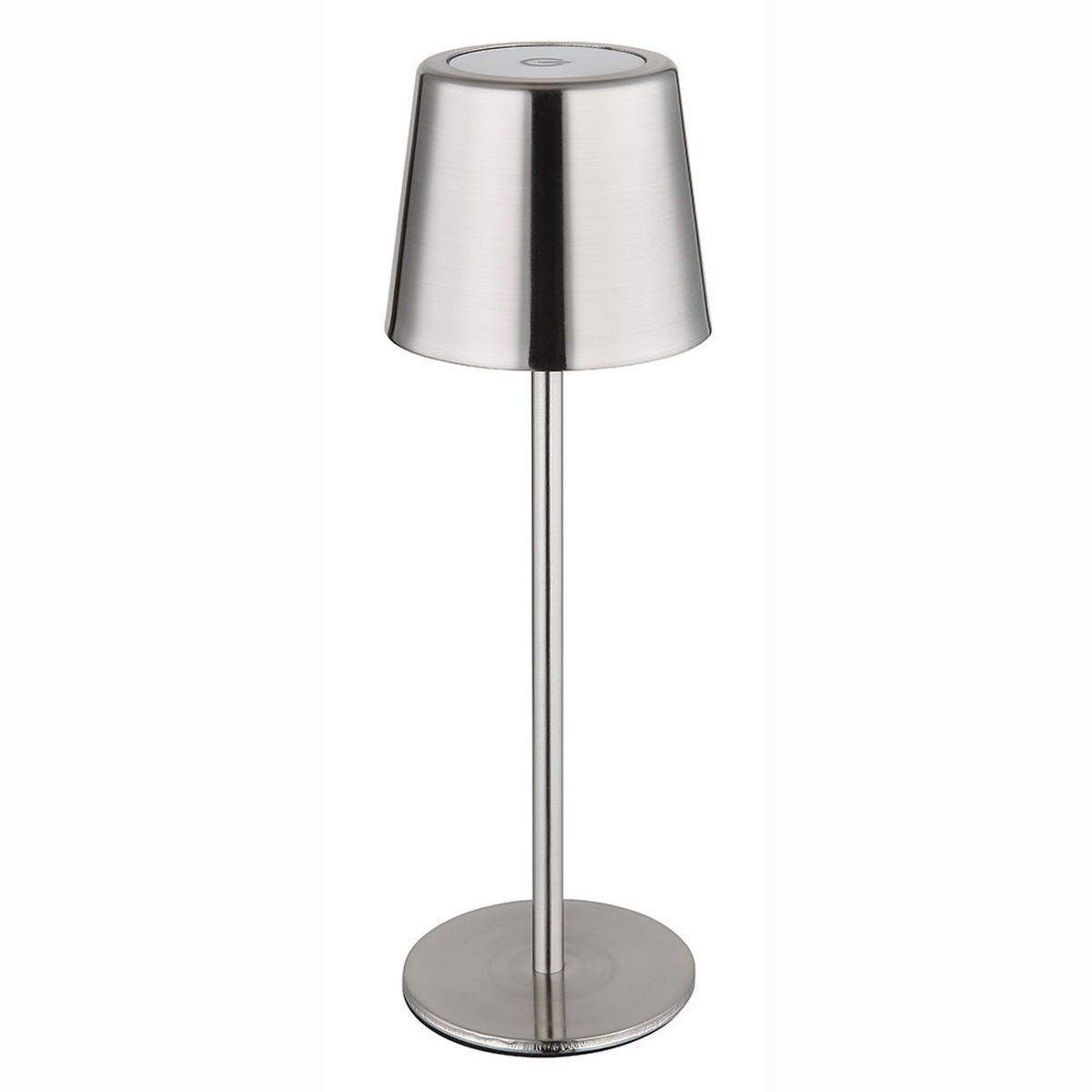 LED TISCHLEUCHTE Metall Silber - Silberfarben, Metall (8.5/8.5/28cm) - Globo Lighting
