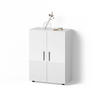 MIDISCHRANK Ronco Weiß Hochglanz 60 x 81 cm - Weiß Hochglanz/Weiß, Holzwerkstoff (60/81/30cm) - Livinity®