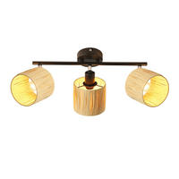 DECKENSTRAHLER Flammhafen 17.5/16.5/45 cm - Schwarz, Metall (45/17.5/16.5cm) - ZMH