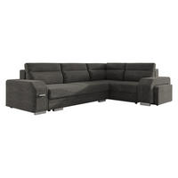 ECKSOFA Alvares, Seite: Rechts - Dunkelgrau, Holz/Kunststoff (305/205cm) - MIRJAN24