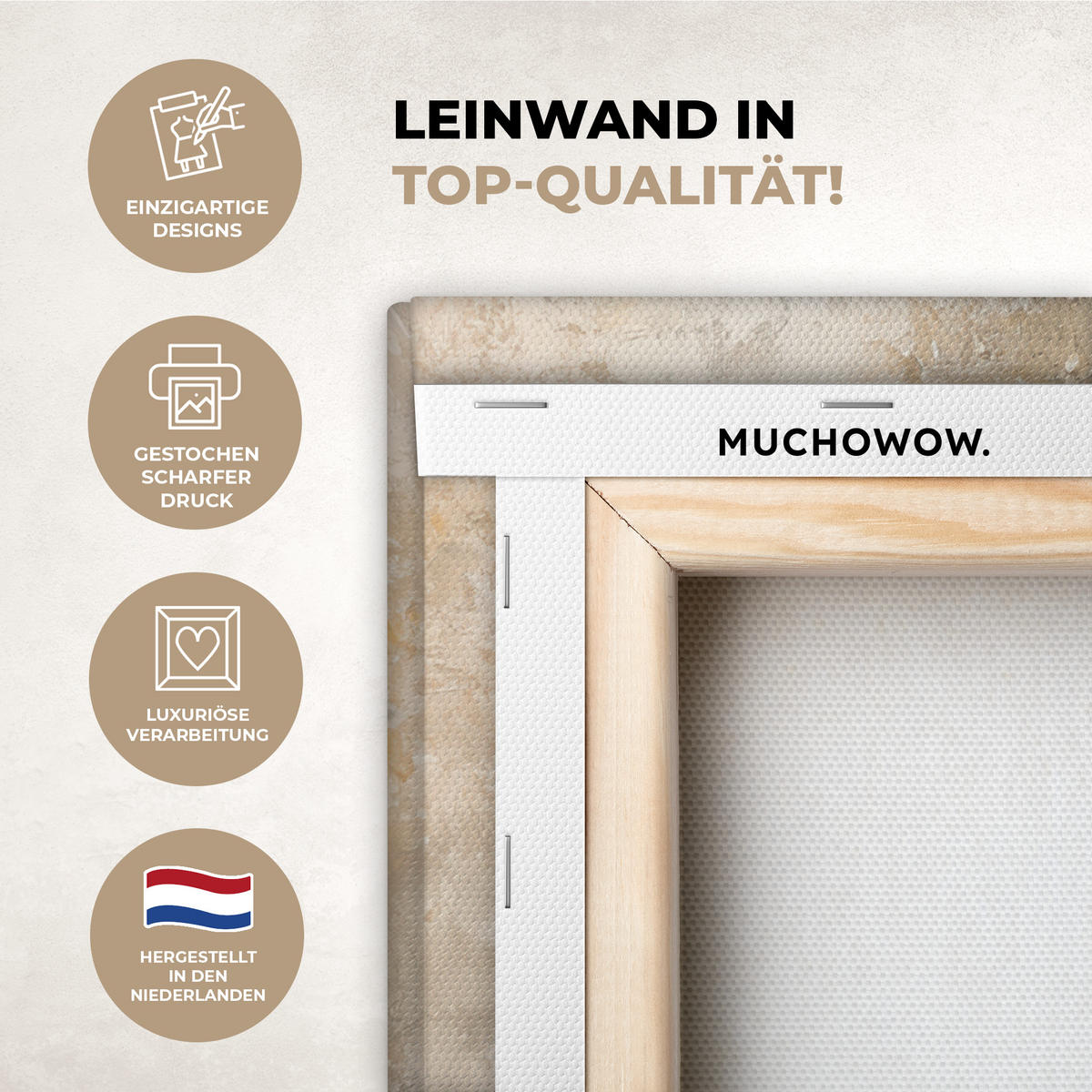LEINWANDBILD Weihnachten - Kugeln - Beige - Gold 30x40 cm - Goldfarben, Textil (30/40cm) - MuchoWow
