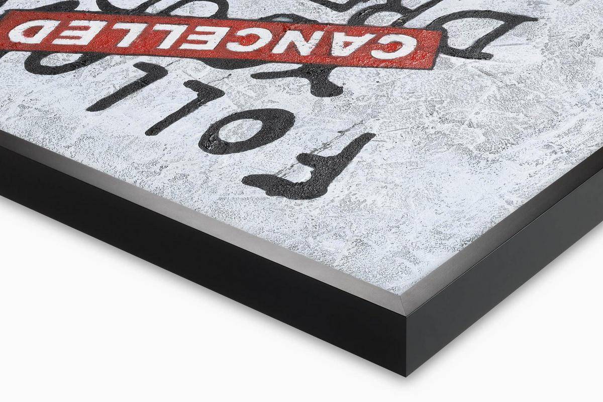 ACRYLBILD HANDGEMALT 120/60 cm - Rot/Schwarz, Holz/Textil (120/60cm) - KUNSTLOFT