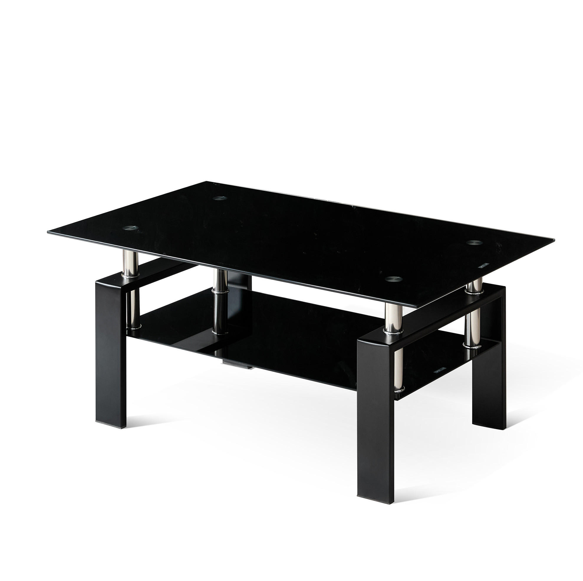 Meubliv Couchtisch Schwarz 60x44x100 cm