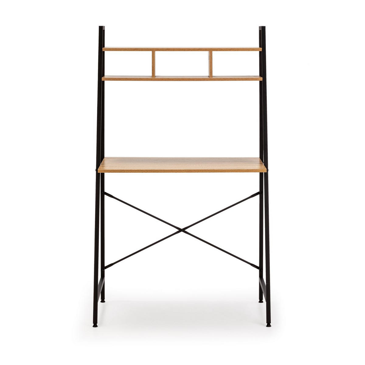 SCHREIBTISCH 83/46/142 Blanca Schwarz - Schwarz, Holzwerkstoff (46/83/142cm) - VS Venta-stock