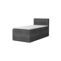 BOXBETT JUNG 3 100/200 Anthrazit H3 Öffnung rechts - Anthrazit, Holz/Holzwerkstoff (100/200cm) - Deine Möbel 24