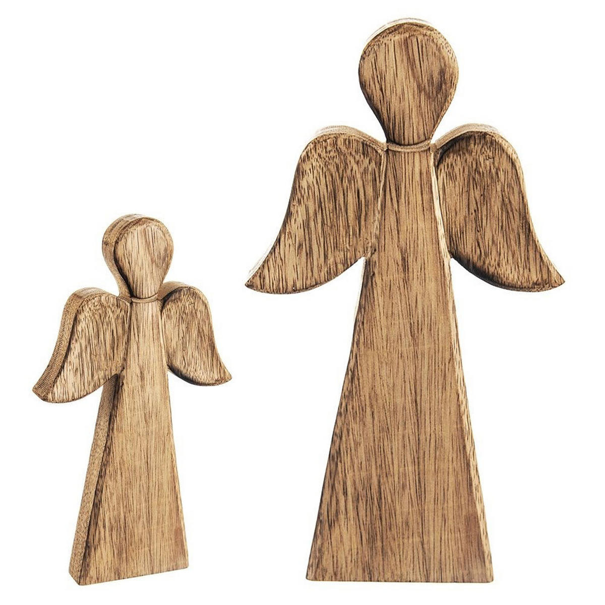WEIHNACHTSENGEL Mango-Holz 24 cm Naturfarben - Naturfarben, Holz (13/24/2.5cm) - Orion 