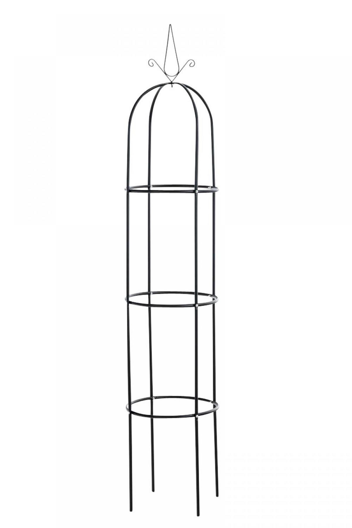 RANKGITTER Metall Schwarz - Schwarz, Metall (38/190/38cm) - CLP
