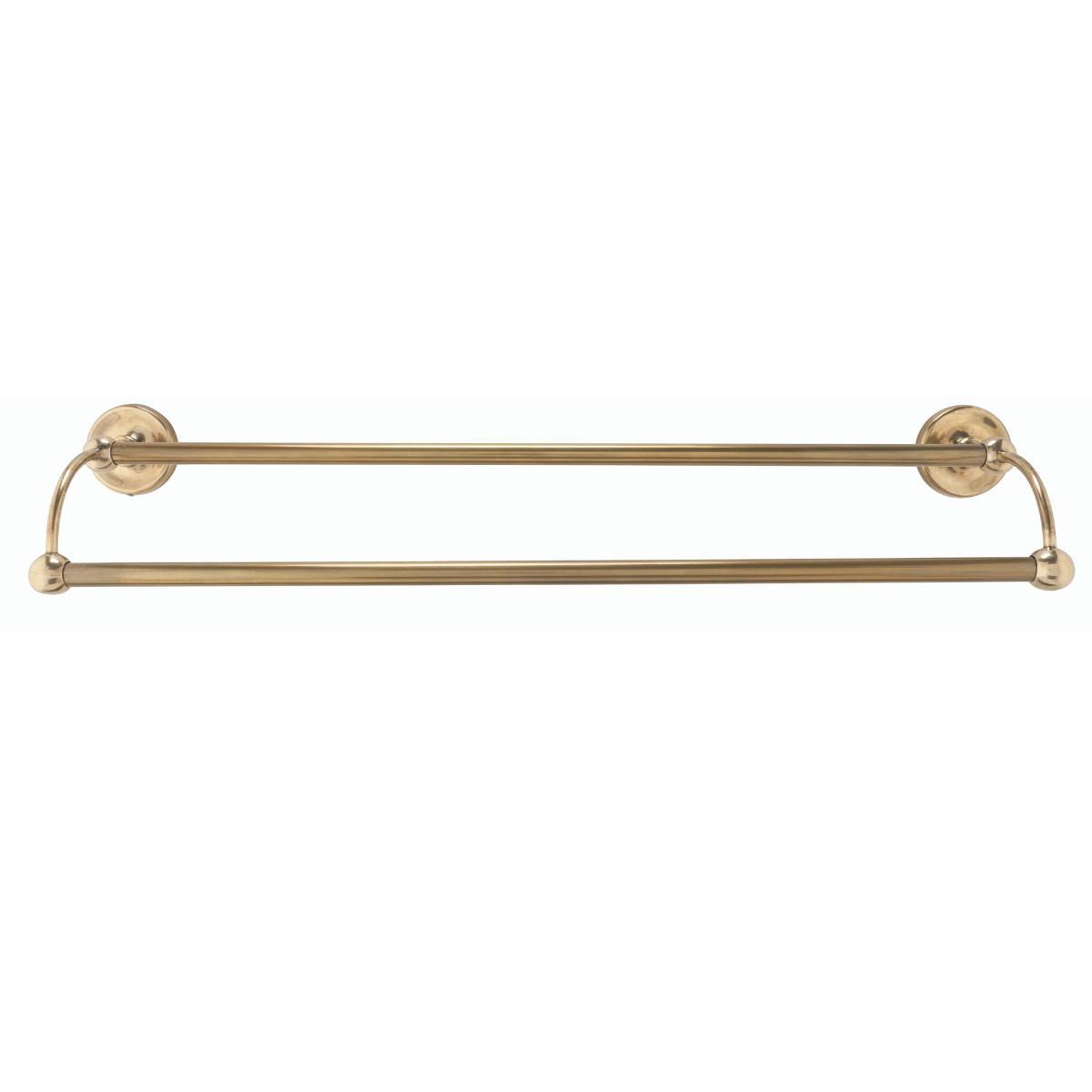 HANDTUCHHALTER Wandmontage Messing 2 Stangen - 66/17/11 cm - Goldfarben, Metall (17/11/66cm) - Signature