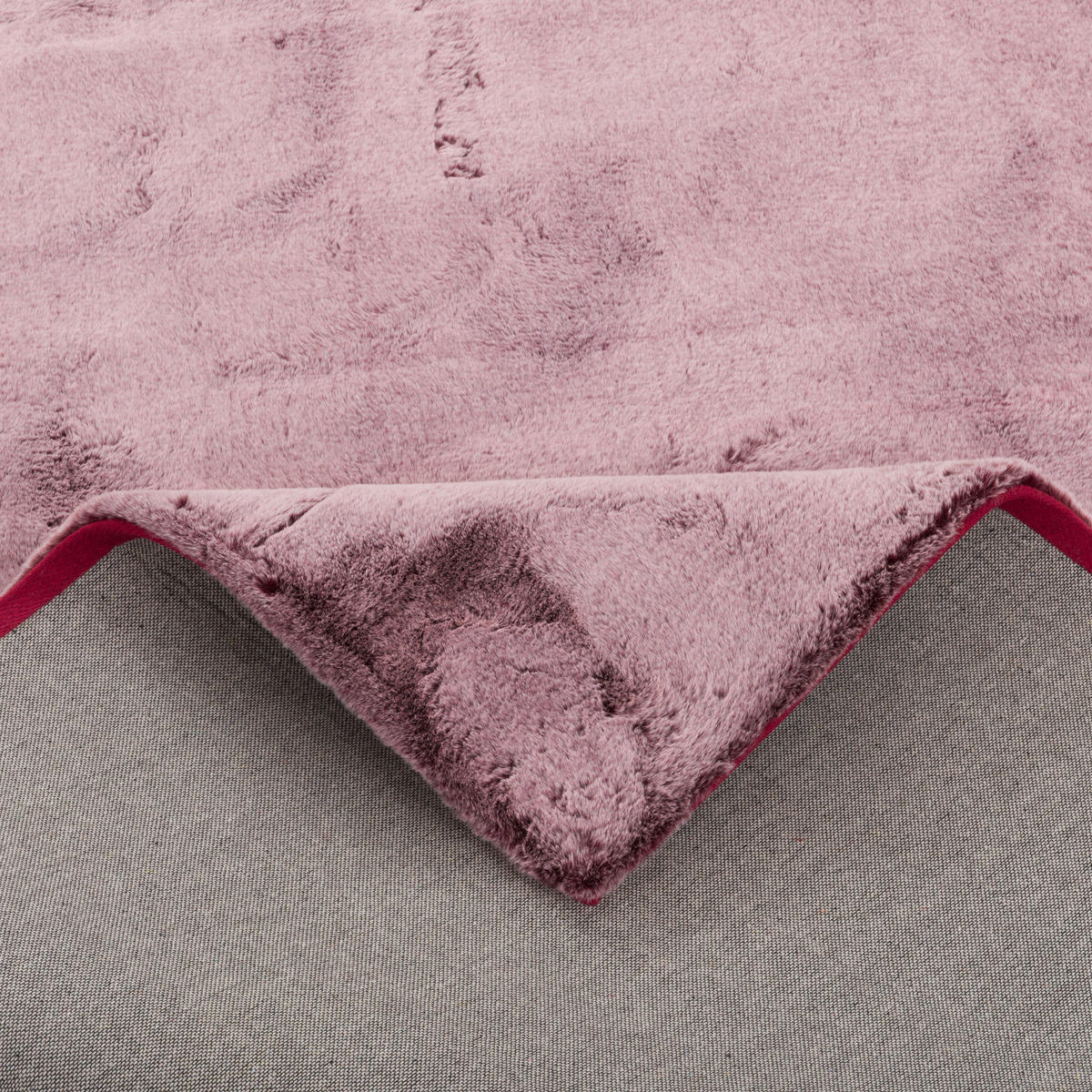 FELLTEPPICH LUXUS SUPER SOFT PLUSH - Beere, Textil (180/250cm) - Pergamon