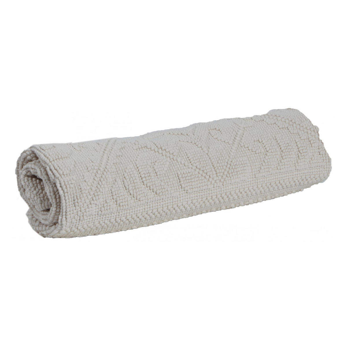 BADEMATTE Enzo leinen 54 x 64 cm - Taupe, Textil (54/64cm) - Vivaraise
