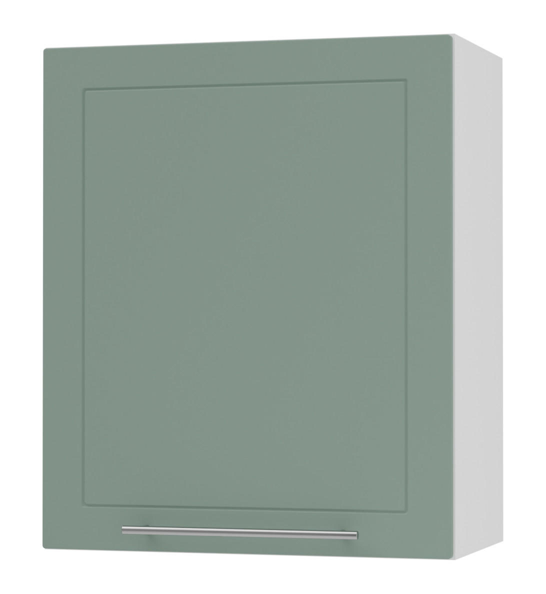 KÜCHENHÄNGESCHRANK Kvantum W2/60 Mint Matt / Weiß Matt 60 / 32,5 / 72cm - Weiß/Mintgrün, Holz/Holzwerkstoff (60/72/32.5cm) - Feldmann-Wohnen