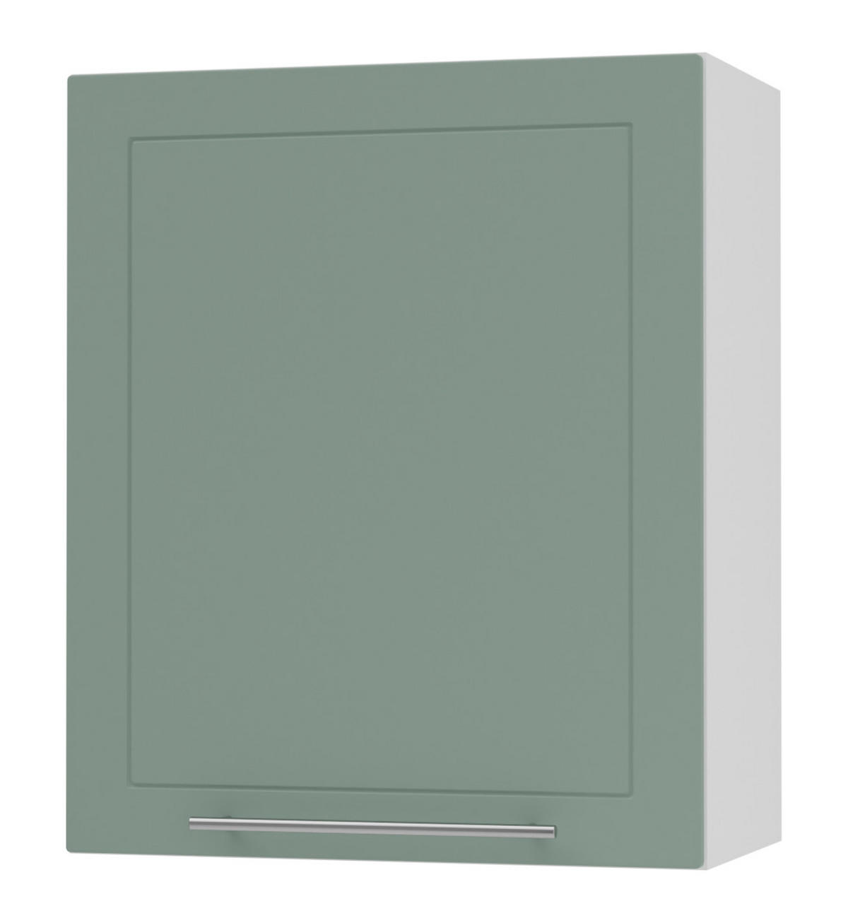 KÜCHENHÄNGESCHRANK Kvantum W2/60 Mint Matt / Weiß Matt 60 / 32,5 / 72cm - Weiß/Mintgrün, Holz/Holzwerkstoff (60/72/32.5cm) - Feldmann-Wohnen
