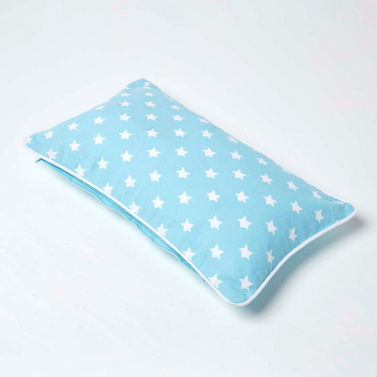 KISSENHÜLLE Sterne 30/50 cm, 100% Baumwolle - Blau, Textil (30/50cm) - Homescapes