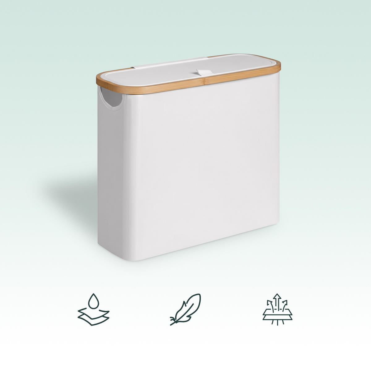 TOILETTENPAPIER-AUFBEWAHRUNG - Weiß, Holz/Textil (43/38/17cm) - Relaxdays